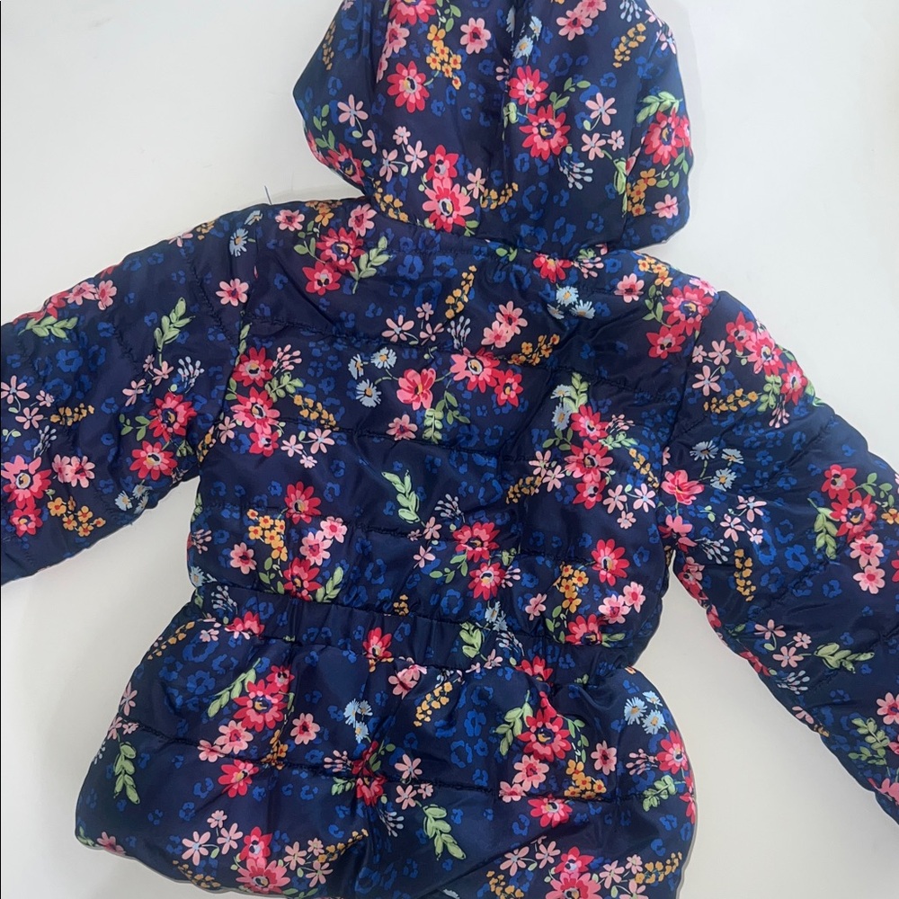 Little Me Navy Floral Jacket - Picture 10 of 10
